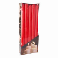 Picture of PAPSTAR TABLE 10 CANDLE 25CM RED