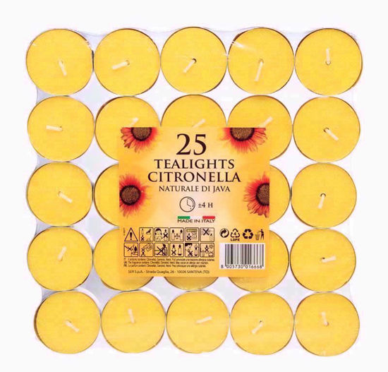 Picture of PRICES CITRONELLA 25 TEALIGHT (2020)