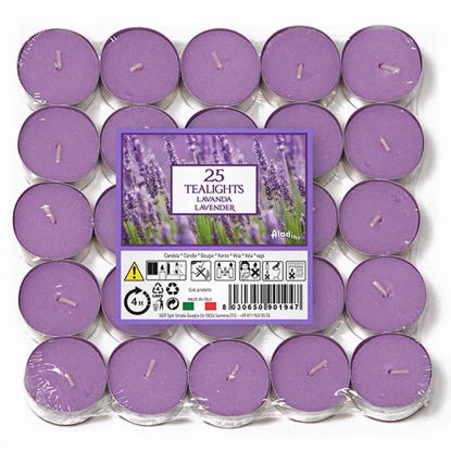 Picture of PRICES TEALIGHTS ALADINO 25 LAVENDER