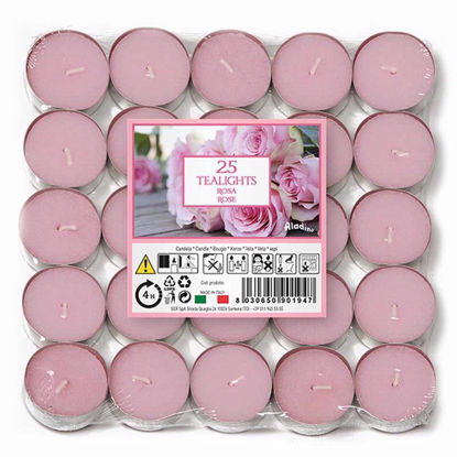 Picture of PRICES TEALIGHTS ALADINO 25 ROSE