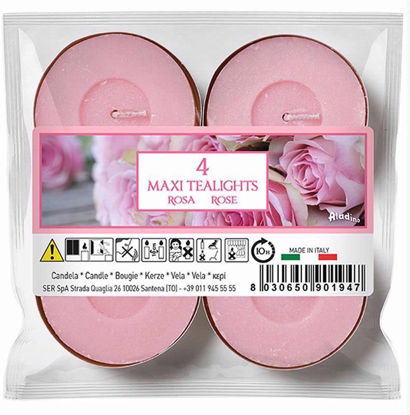 Picture of PRICES TEALIGHTS ALADINO 4 MAXI ROSE