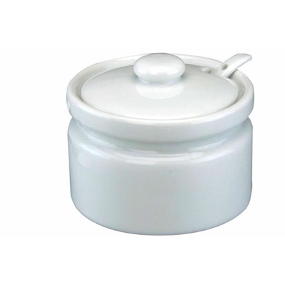 Picture of APOLLO CERAMIC JAM POT WITH SPOONS/LID