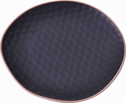 Picture of STONEWARE PLATE BLACK 22 CM