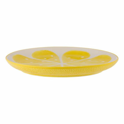 Picture of TYPHOON WORLD FOOD LEMON PLATTER ROUND 28CM