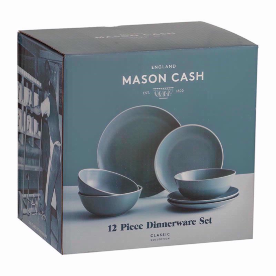 Picture of MASON CASH GREY 12PCE DINNER SET