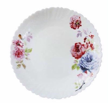 Picture of OPAL GLASS FLORAL PLATE 10.5 INCH
