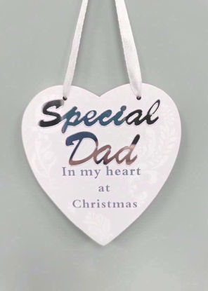 Picture of XMAS HEART HANGER DAD