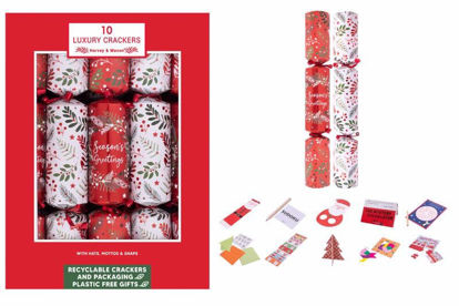 Picture of CHRISTMAS CRACKER 10X14 INCH LUX RED FESTIVE