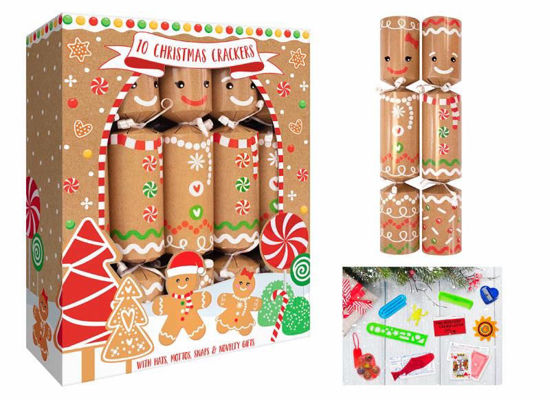 Picture of CHRISTMAS CRACKERS 10X12 INCH GINGERBREAD