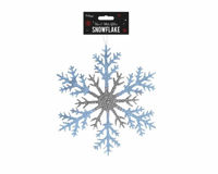 Picture of CHRISTMAS ACRYLIC SNOWFLAKE SILVER/WHITE