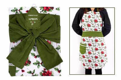 Picture of CHRISTMAS HOLLY APRON 70X80CM
