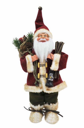 Picture of FESTIVE MAGIC SANTA WITH STICK & LANTERN 30CM