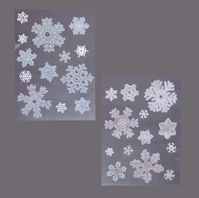 Picture of PREMIER WINDOW STICKER SNOWFLAKES 40CM