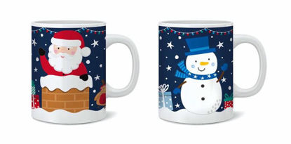 Picture of CHRISTMAS MUG SANTA / FRIENDS