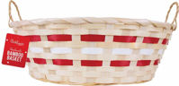Picture of CHRISTMAS OVAL BASKET 33 X 25.5 X 11CM