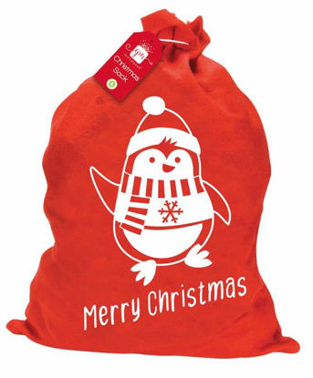 Picture of GIFTMAKER PENGUIN SANTA SACK