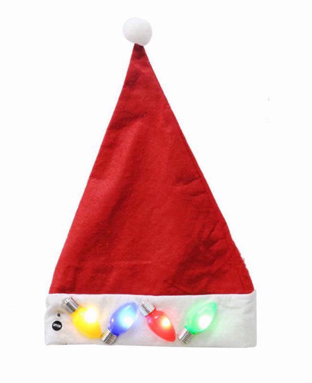 Picture of FESTIVE MAGIC SANTA HAT LIGHT UP