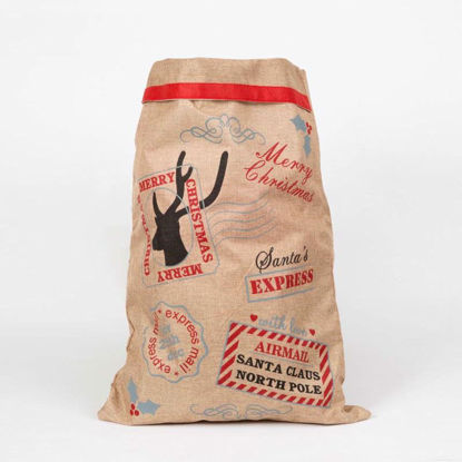 Picture of JUTE SACK W/SANTA EXPRESS