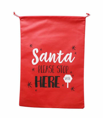 Picture of FESTIVE MAGIC SACK SANTA STOP HERE