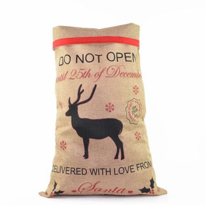 Picture of JUTE SACK W/REINDEER