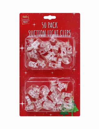 Picture of FESTIVE MAGIC SUCTION CUP LIGHT CLIPS 50PC