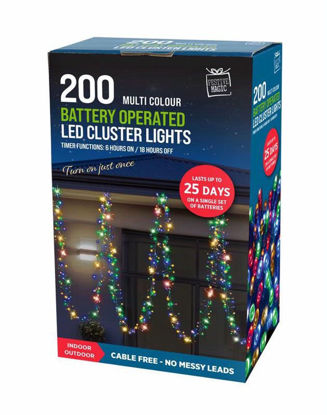 Picture of FESTIVE MAGIC LED B/O TIME 180 CLUST LIGHTS M