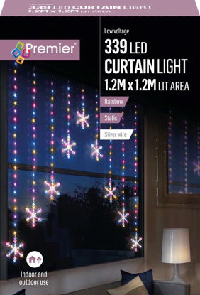 Picture of PREMIER CURTAIN SNOWFLAKE RBW 1.2M