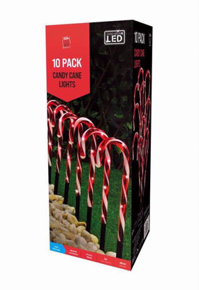Picture of FESTIVE MAGIC LED CANDY CANE PATH 10PC