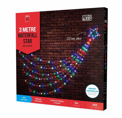 Picture of FESTIVE MAGIC LED WATERFALL STAR 3M MULTI