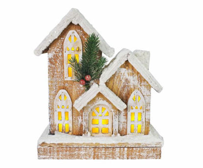 Picture of FESTIVE MAGIC LIGHT UP HOUSE SNOWY 25CM