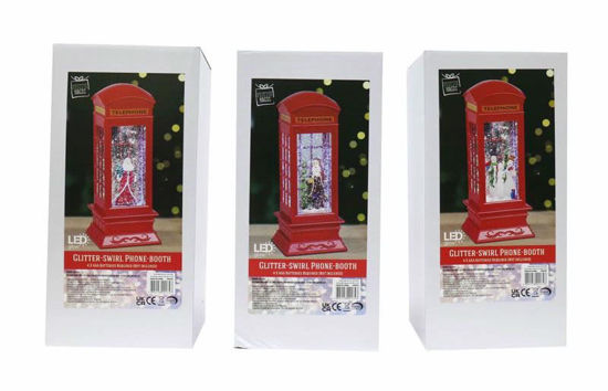 Picture of FESTIVE MAGIC SPINNING TELEPHONE BOX