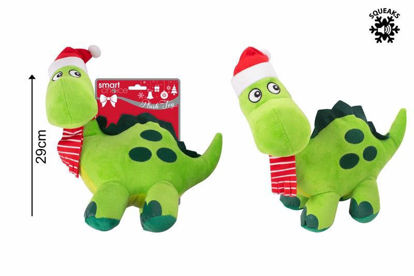 Picture of CHRISTMAS PLUSH DINOSAUR DOG TOY 29X25CM