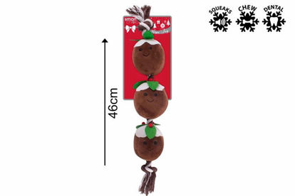 Picture of CHRISTMAS ROPE DOG TOY CHRISTMAS PUDDING