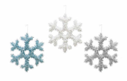 Picture of FESTIVE MAGIC TINSEL SNOWFLAKE