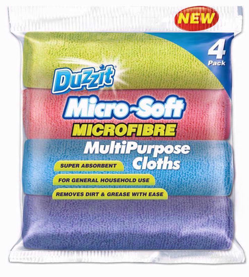 Picture of DUZZIT MICROFIBRE MULTIPURPOSE 4 CLOTHS
