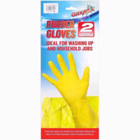 Picture of GLEAMAX 2 PAIRS WASHING UP GLOVES MEDIUM