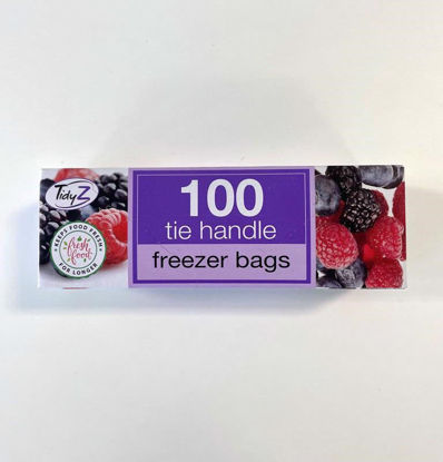 Picture of TIDYZ TIE HANDLES 100 FREEZER BAGS