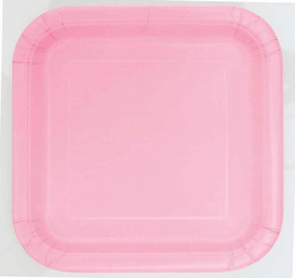 Picture of UNIQUE SQUARE 9IN LOVELY PINK 14 PLATES