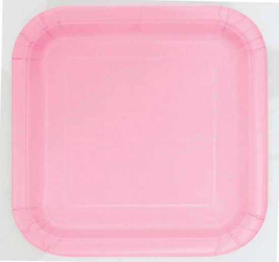 Picture of UNIQUE SQUARE 9IN LOVELY PINK 14 PLATES