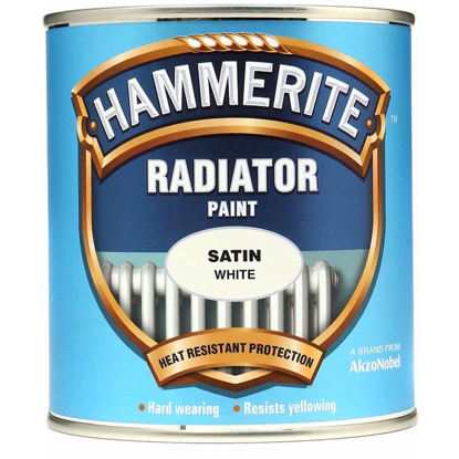 Picture of HAMMERITE RADIATOR ENAMEL SATIN WHITE 500ML