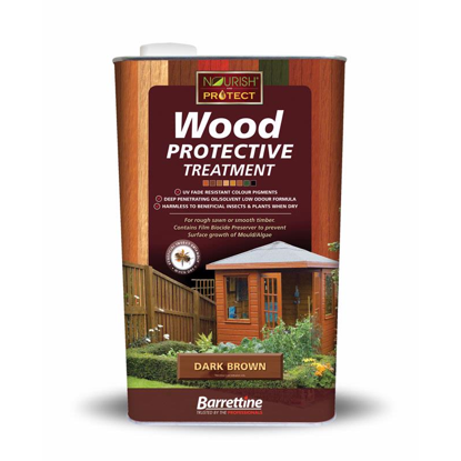 Picture of BARRETTINE BROWN WOOD TREATMENT DK 5LT