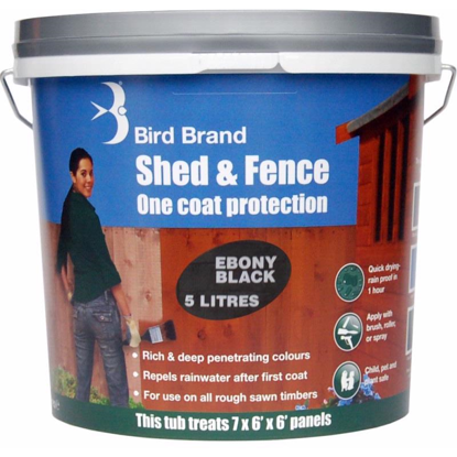 Picture of BIRDBRAND SHED/FENCE 1 COAT EBONY BLACK