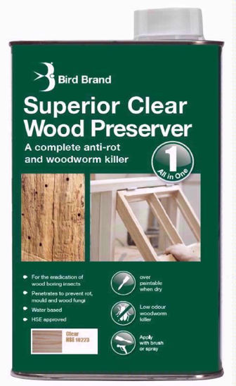 Picture of BIRDBRAND WOOD PRESERV CLEAR 1LT