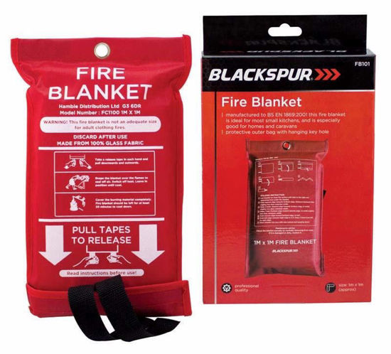 Picture of BLACKSPUR 1M X 1M FIRE BLANKET