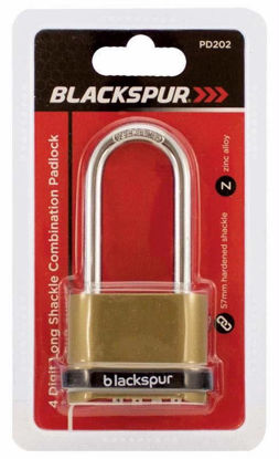 Picture of BLACKSPUR 4 DIGIT LONG SHACKLE COMBINATION