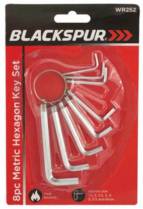 Picture of BLACKSPUR 8PCE METRIC HEX KEY SET