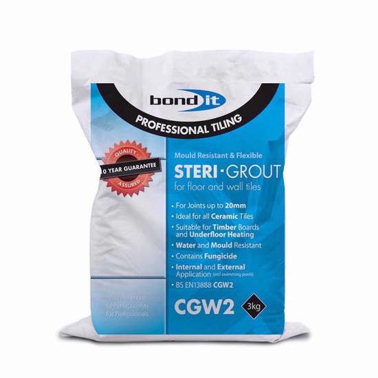 Picture of BOND IT STERI GROUT BLACK 3KG