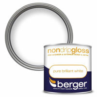 Picture of BERGER NON DRIP GLOSS 250ML WHITE