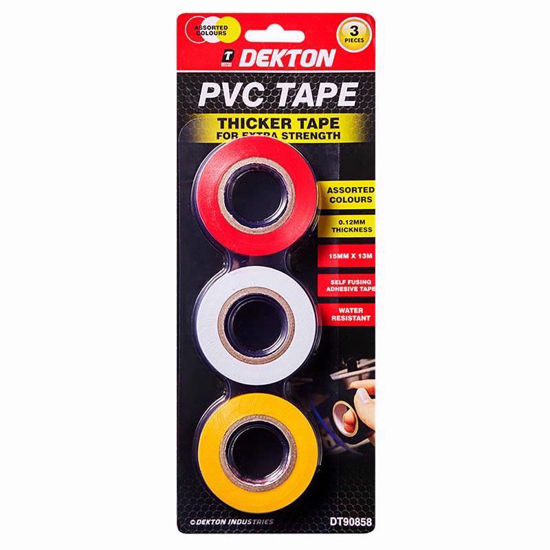 Picture of DEKTON 3PC PVC TAPE(YELLOW/RED/WHITE)