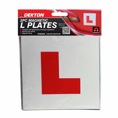 Picture of DEKTON CAR MAGNETIC L PLATE 2PC